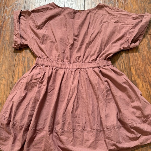Free People Mauve Short Sleeve Cinched Waist Dress – Women’s XL - Picture 4 of 8